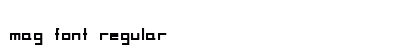 MAG Font Regular preview