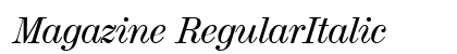 Magazine RegularItalic Preview