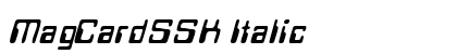MagCardSSK Italic preview