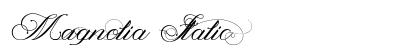 Magnolia Italic preview