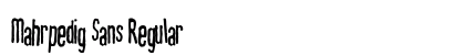 Mahrpedig Sans Regular preview
