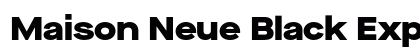 Maison Neue Black Exp Bold preview