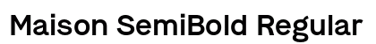 Maison SemiBold Regular preview