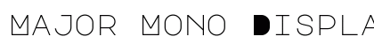 Major Mono Display Regular preview
