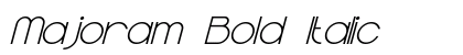 Majoram Bold Italic Preview