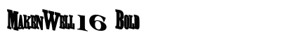 MakenWell16 Bold preview