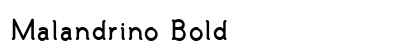 Malandrino Bold preview