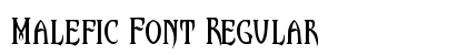 Malefic Font Regular preview