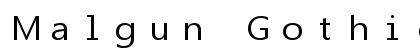 Malgun Gothic Console Regular preview