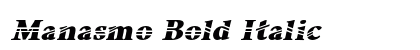 Manasmo Bold Italic Preview