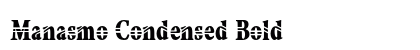 Manasmo Condensed Bold Preview