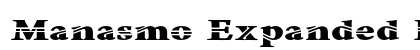Manasmo Expanded Bold Preview