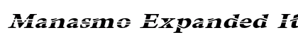 Manasmo Expanded Italic Preview