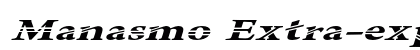 Manasmo Extra-expanded Italic Preview