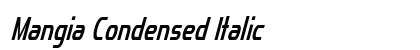 Mangia Condensed Italic Preview