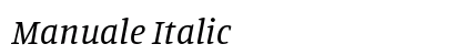 Manuale Italic preview