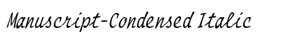 Manuscript-Condensed Italic preview