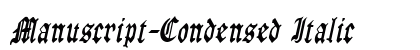 Manuscript-Condensed Italic preview