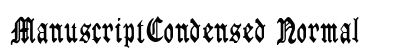 ManuscriptCondensed Normal Preview