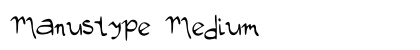 Manustype Medium preview