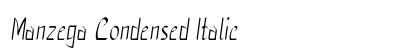 Manzega Condensed Italic Preview