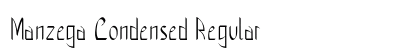 Manzega Condensed Regular Preview