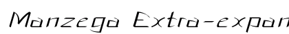 Manzega Extra-expanded Italic Preview