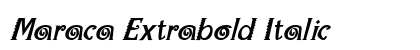Maraca Extrabold Italic preview