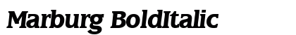 Marburg BoldItalic Preview