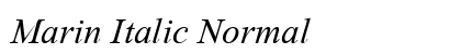 Marin Italic Normal preview