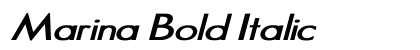 Marina Bold Italic Preview
