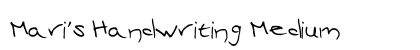 Mari's Handwriting Medium preview