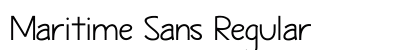 Maritime Sans Regular Preview