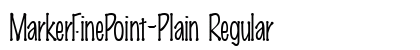 MarkerFinePoint-Plain Regular preview