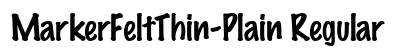 MarkerFeltThin-Plain Regular preview