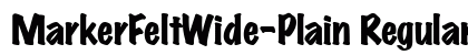 MarkerFeltWide-Plain Regular preview