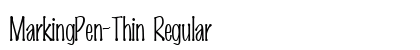 MarkingPen-Thin Regular preview