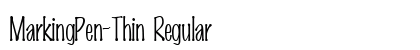 MarkingPen-Thin Regular preview