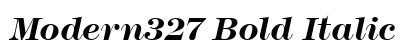 Modern327 Bold Italic Preview
