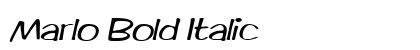 Marlo Bold Italic Preview