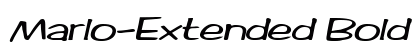 Marlo-Extended Bold Italic Preview