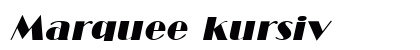 Marquee kursiv Preview