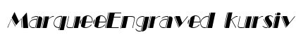 MarqueeEngraved kursiv Preview