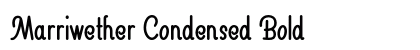 Marriwether Condensed Bold Preview