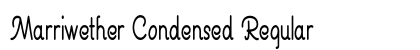 Marriwether Condensed Regular Preview