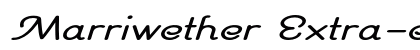 Marriwether Extra-expanded Italic Preview