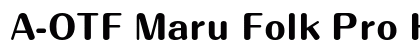 A-OTF Maru Folk Pro H Preview