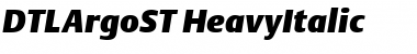 DTLArgoST ItalicHeavy Font