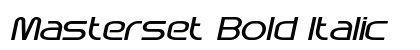 Masterset Bold Italic Preview