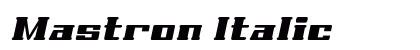 Mastron Italic preview